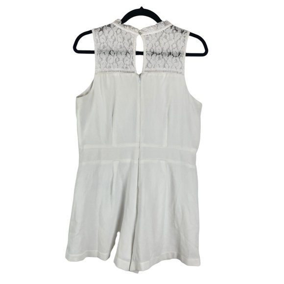 DISNEY ALICE THROUGH THE LOOKING GLASS WHITE LACE TRIM ROMPER LARGE - Picture 5 of 10